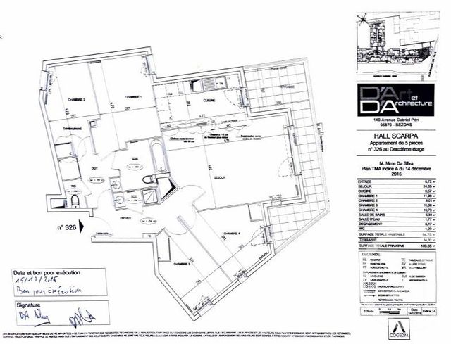 Appartement à vendre - 5 pièces - 95.0 m2 - BEZONS - 95 - ILE-DE-FRANCE - Century 21 Vaillant Immobilier